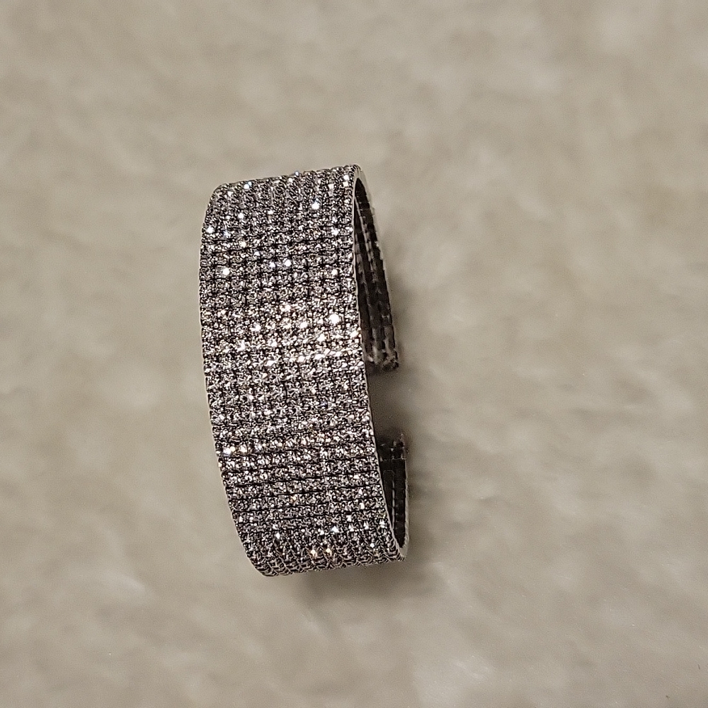 Brand New Brian Bailey Sparkly Silver Cuff